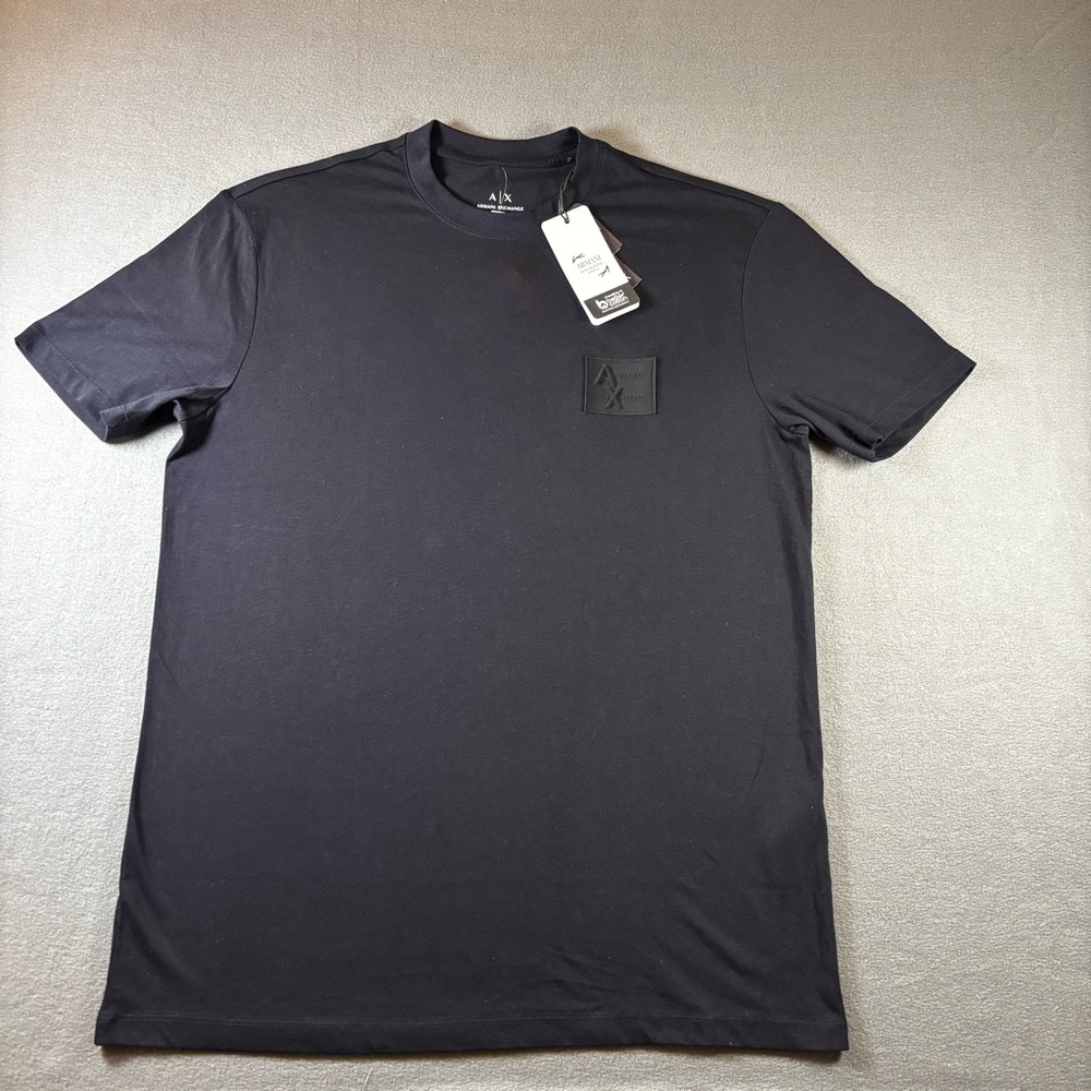 Armani & Exchange Regular Fit T-Shirt With Patch Size Small - Picture 3 of 9